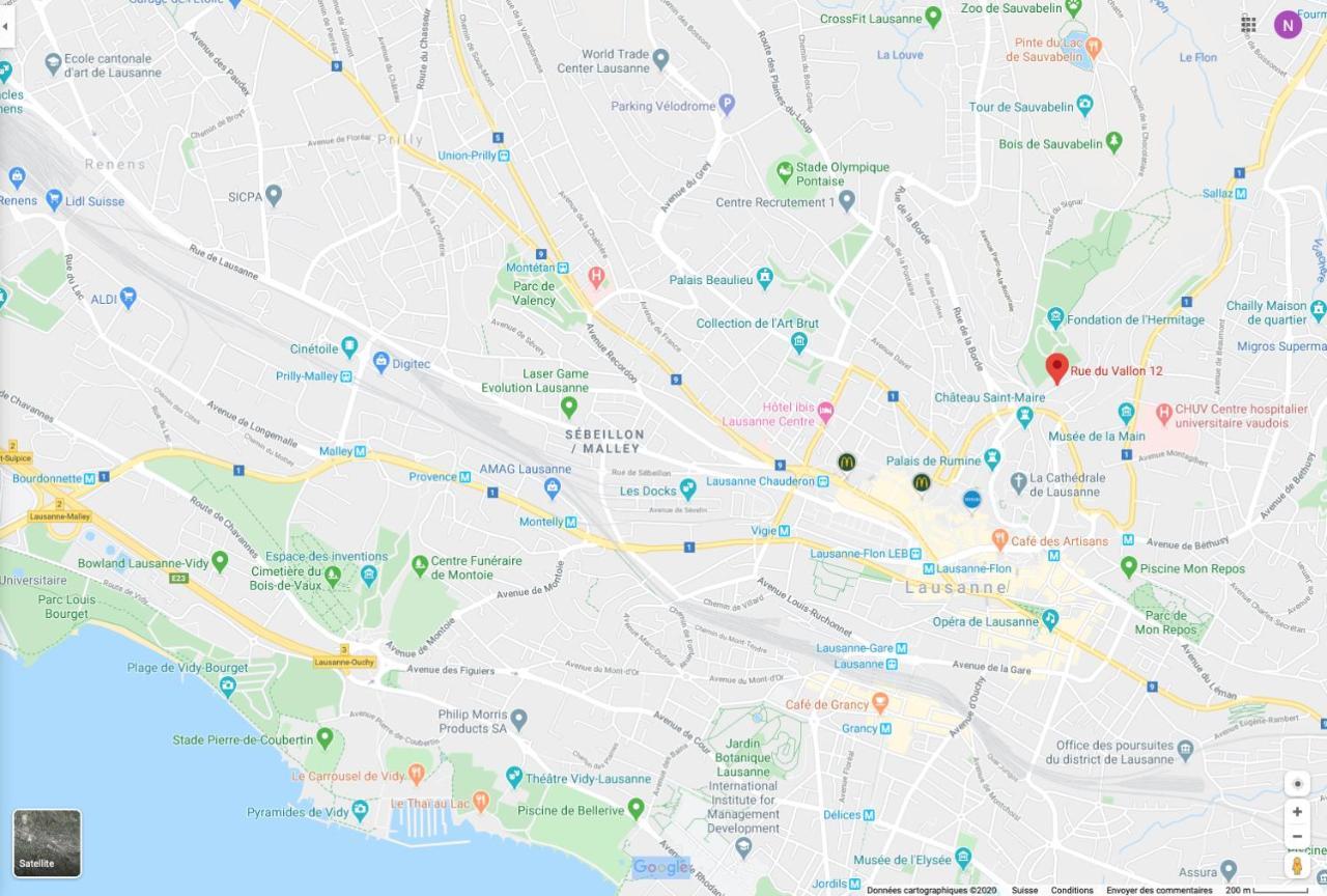 Parking Voiture & Appartement 2Pcs Lausanne Centre Ngoại thất bức ảnh